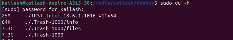 Ventoy Trash files taking space